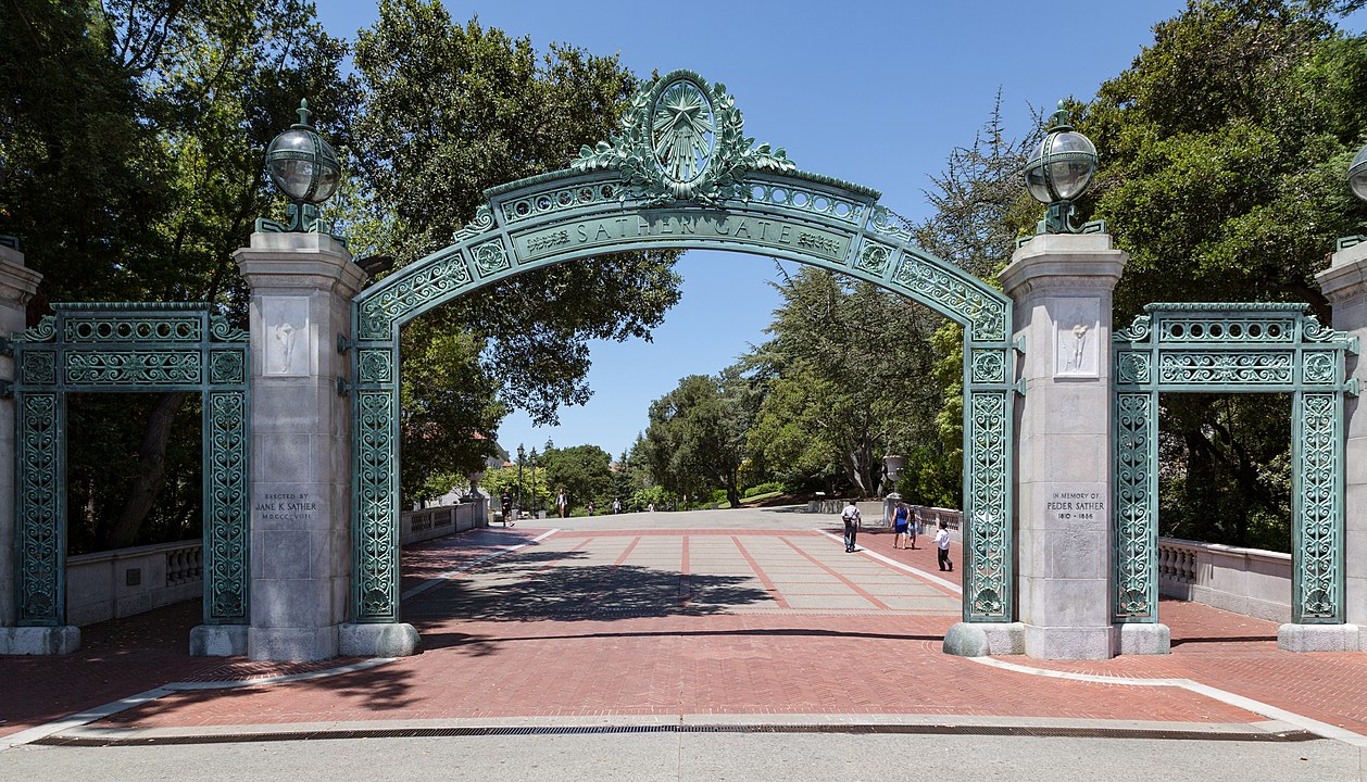 Sather Gate at Berkeley University in California.