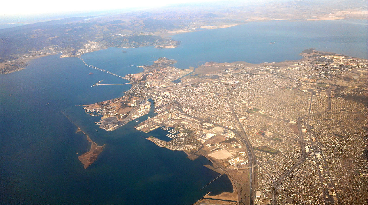 Aerial view of Richmond, California