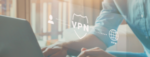 A VPN disguises your identity online. 