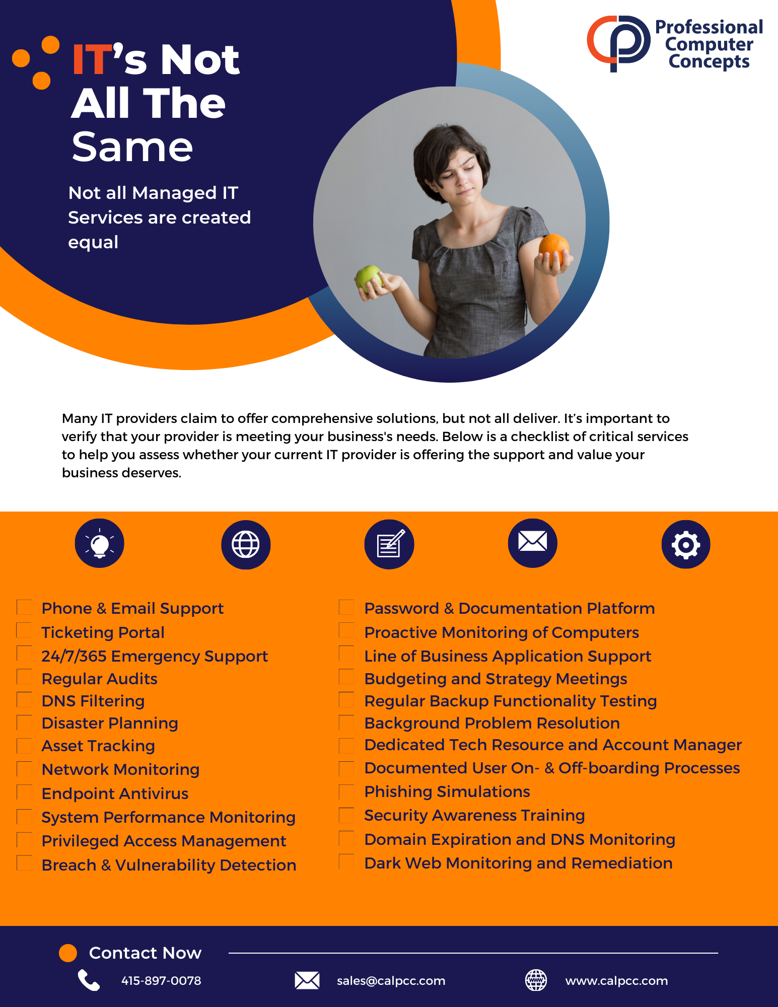 Not all IT providers deliver; use this checklist to ensure your business gets the support it deserves.