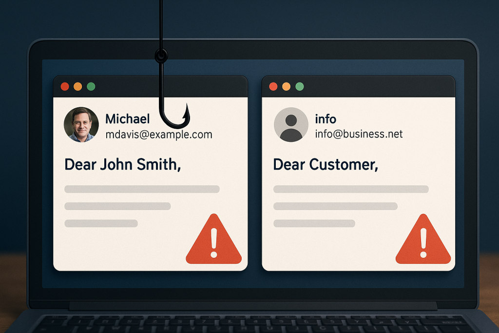 PCC helps businesses train employees to detect phishing, spear phishing, and BEC.