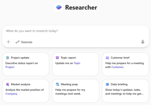 The Analyst and Researcher Microsoft Copilot agents are pre-built tools inside Microsoft 365.