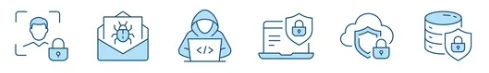 IT professionals implementing cybersecurity for small business by monitoring network activity and protecting sensitive data.
