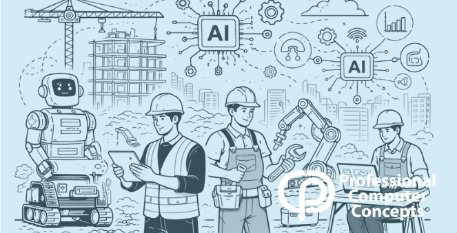 AI in construction jobs is increasing demand for skilled labor and technical expertise.