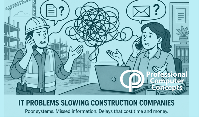 IT problems slowing construction companies often lead to communication breakdowns, project delays, and costly inefficiencies.