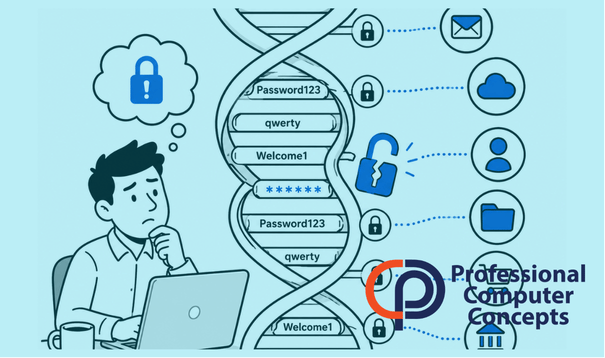 Professional Computer Concepts helps California businesses reduce the risk of credential theft through strong password security practices.