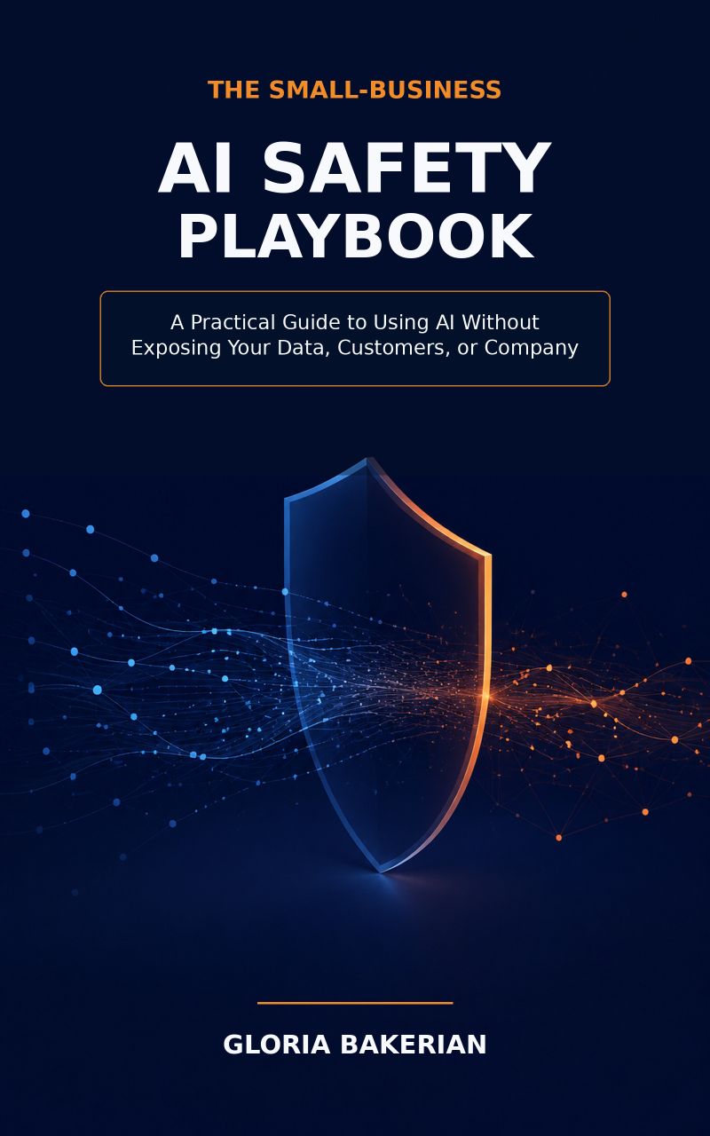 Cover of The Small Business AI Safety Playbook by Gloria Bakerian