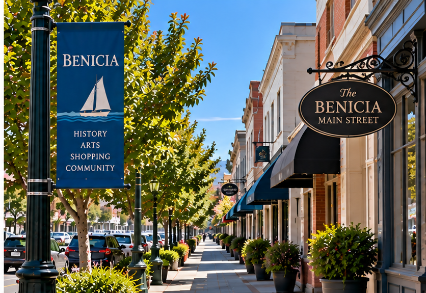 Benicia California business district representing business IT support