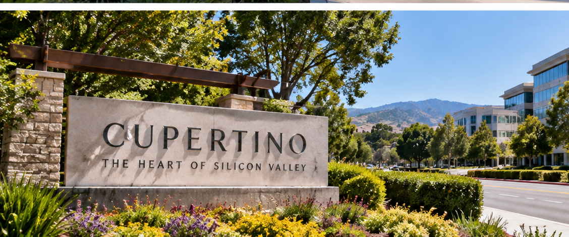 Cupertino business district representing business IT support and technology services