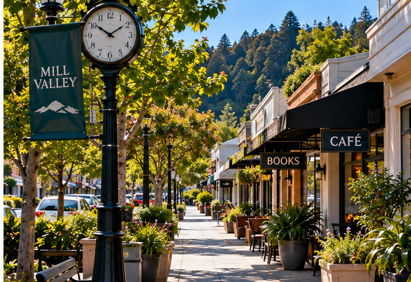 Mill Valley California business district representing business IT support